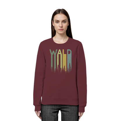 Wald Retro Forst Schriftzug - Organic Basic Unisex Sweatshirt