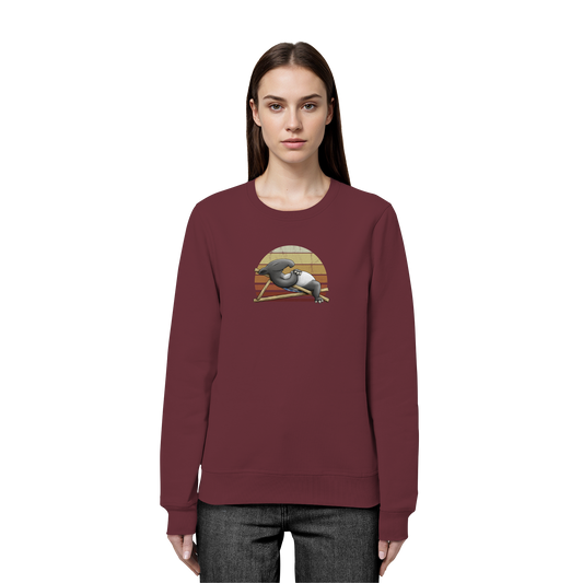 Lässiger Retro Sundown Tapir - Organic Basic Unisex Sweatshirt