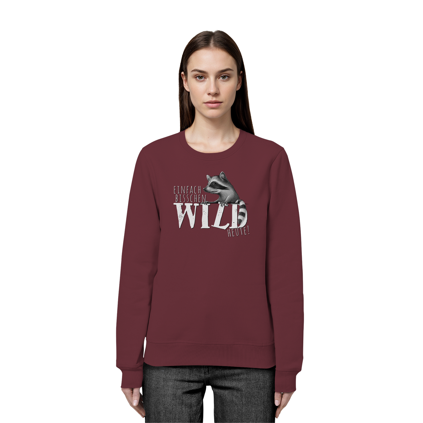 Bisschen wild heute! Waschbär - Organic Basic Unisex Sweatshirt