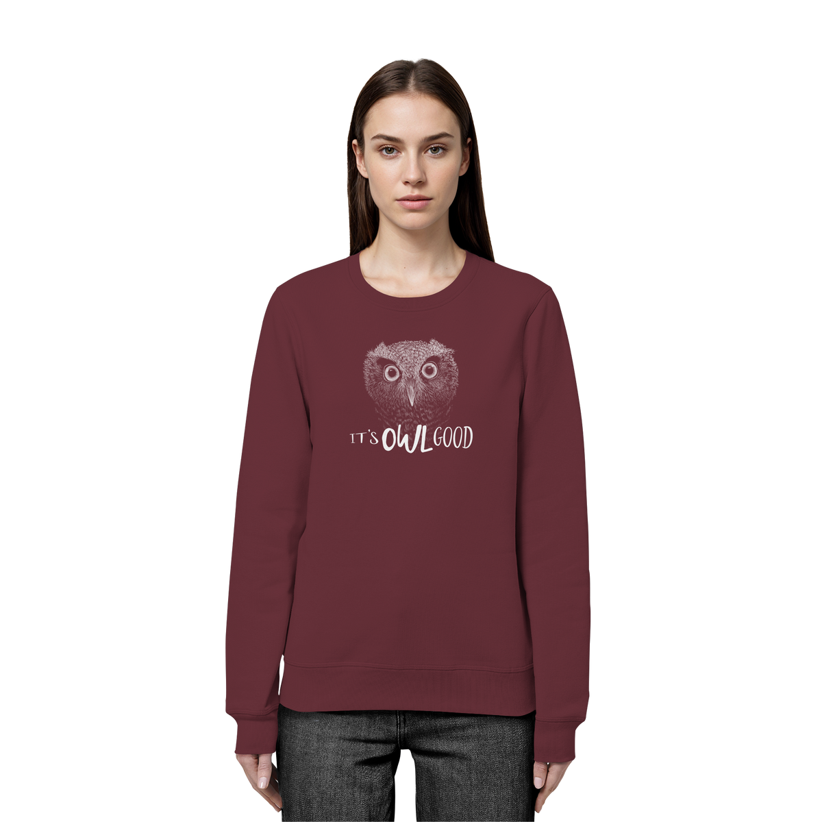 OWL Good | Kritzel-Kunst-Eule - Organic Basic Unisex Sweatshirt