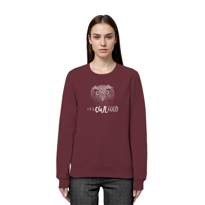 OWL Good | Kritzel-Kunst-Eule - Organic Basic Unisex Sweatshirt