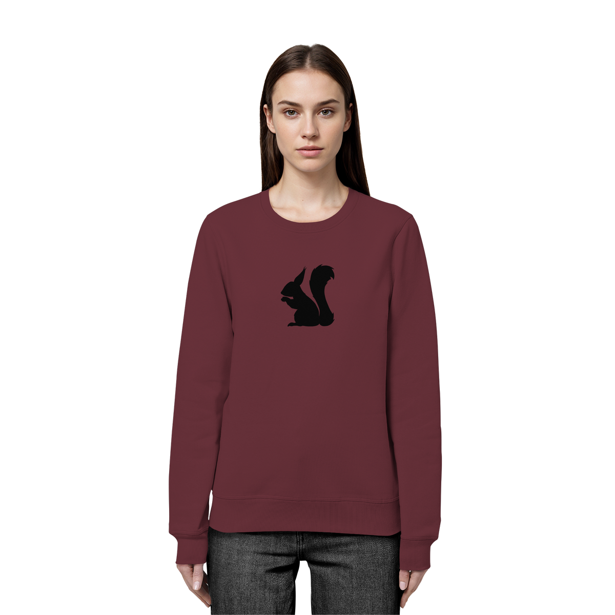 Eichhörnchen Silhouette - Organic Basic Unisex Sweatshirt