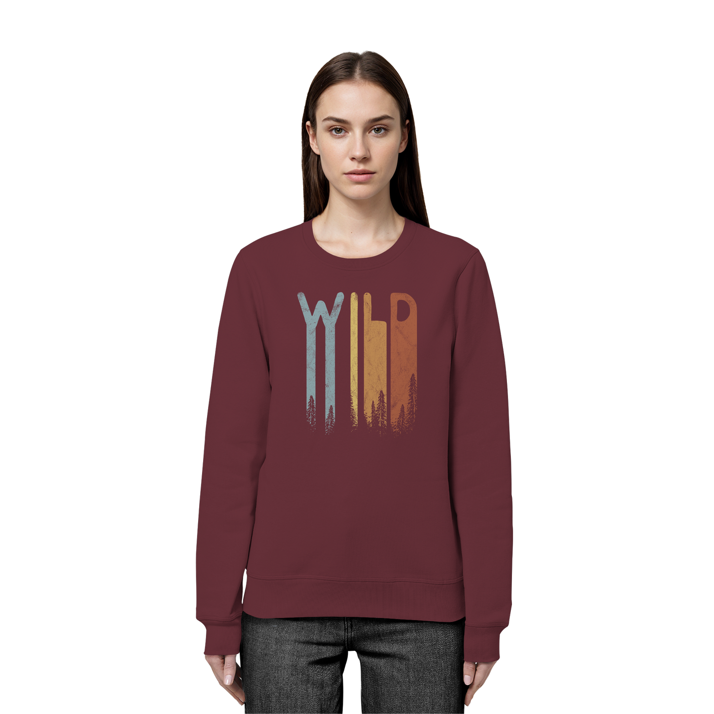 Wild Retro Schriftzug - Organic Basic Unisex Sweatshirt