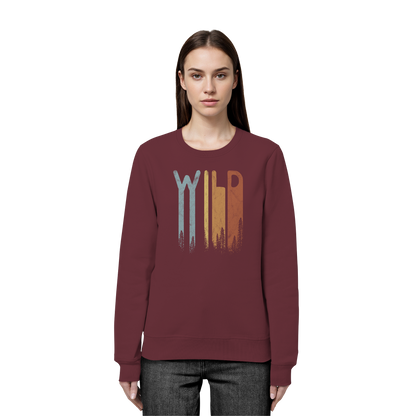 Wild Retro Schriftzug - Organic Basic Unisex Sweatshirt