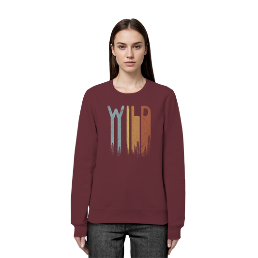 Wild Retro Schriftzug - Organic Basic Unisex Sweatshirt