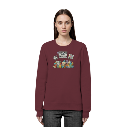 Demo-Katzen gegen Faschismus und für Vielfalt - Organic Basic Unisex Sweatshirt
