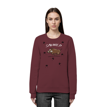 Sauwild wilde Sau | Wildschwein Keiler - Organic Basic Unisex Sweatshirt