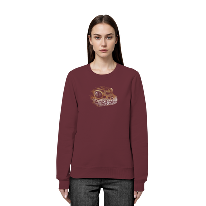 Leopard Gecko Skizze Kritzelkunst - Organic Basic Unisex Sweatshirt
