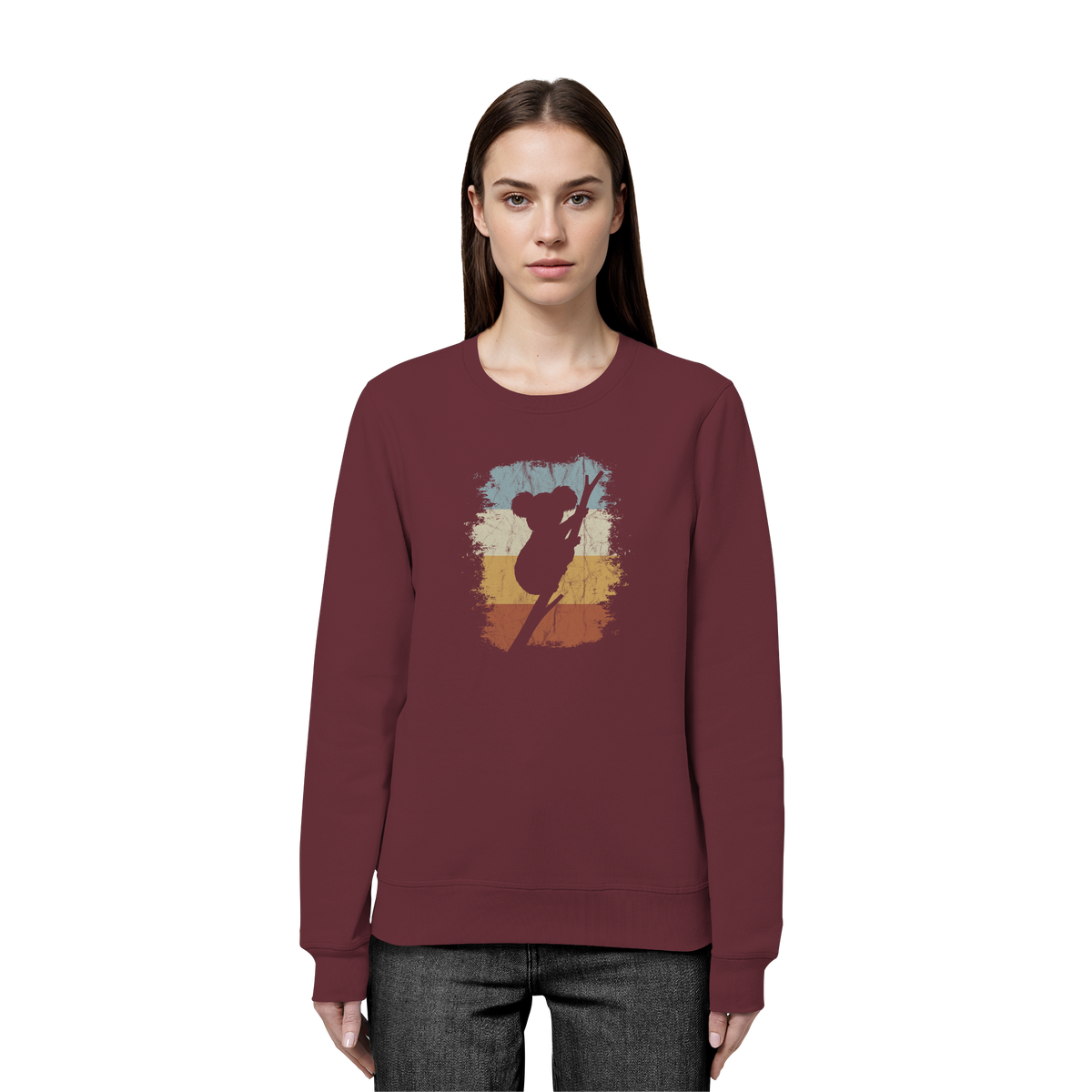 Retro kletternder Koala-Bär - Organic Basic Unisex Sweatshirt