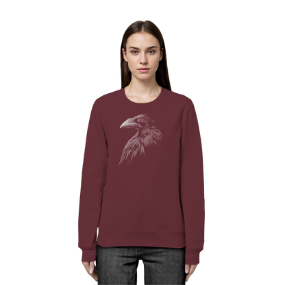 Kritzelkunst Rabe Krähe - Organic Basic Unisex Sweatshirt