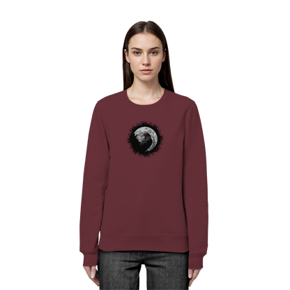 Schwarzer Rabe bei Vollmond  - Organic Basic Unisex Sweatshirt