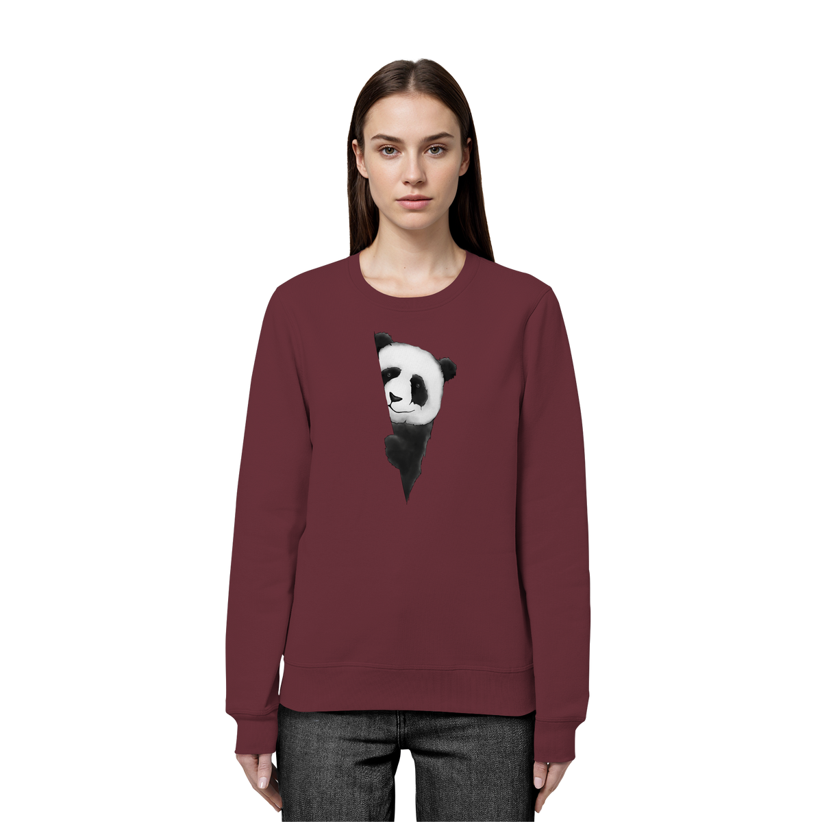 Panda Bär Illustration - Organic Basic Unisex Sweatshirt