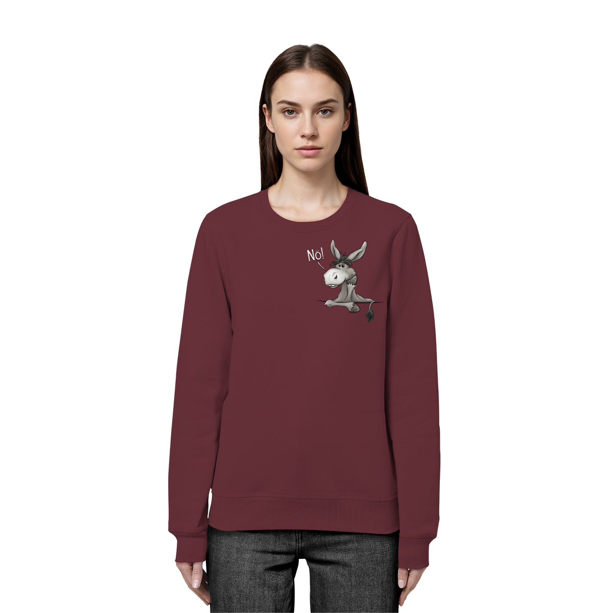 Nö! Störrischer Esel - Organic Basic Unisex Sweatshirt