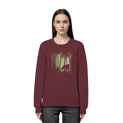 Lässiger Tapir im Zwielicht Wald - Organic Basic Unisex Sweatshirt