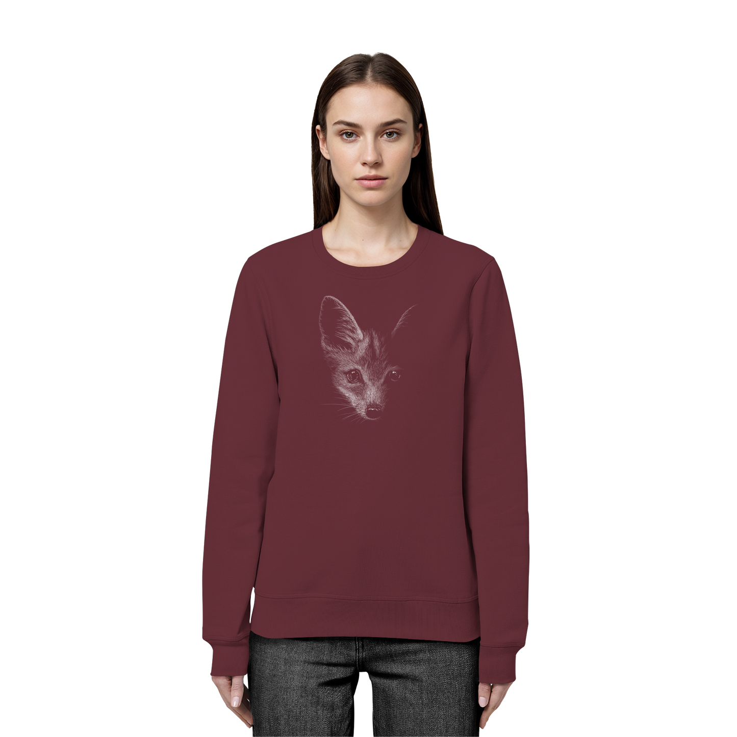 Fuchs Kritzelkunst Illustration - Organic Basic Unisex Sweatshirt
