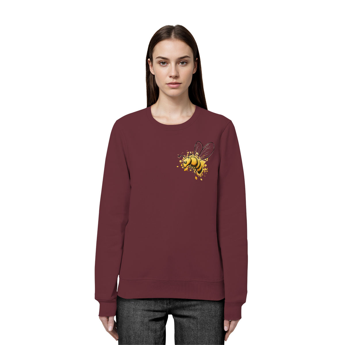 Lässige kleine Honig-Biene - Organic Basic Unisex Sweatshirt
