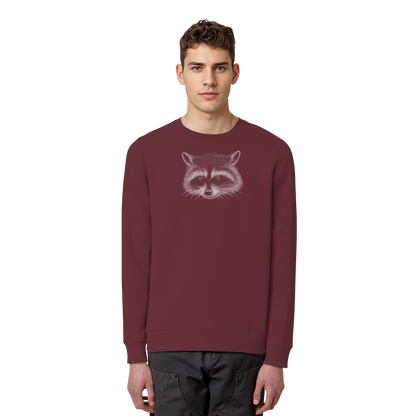 Waschbär Illustration Kritzelkunst - Organic Basic Unisex Sweatshirt