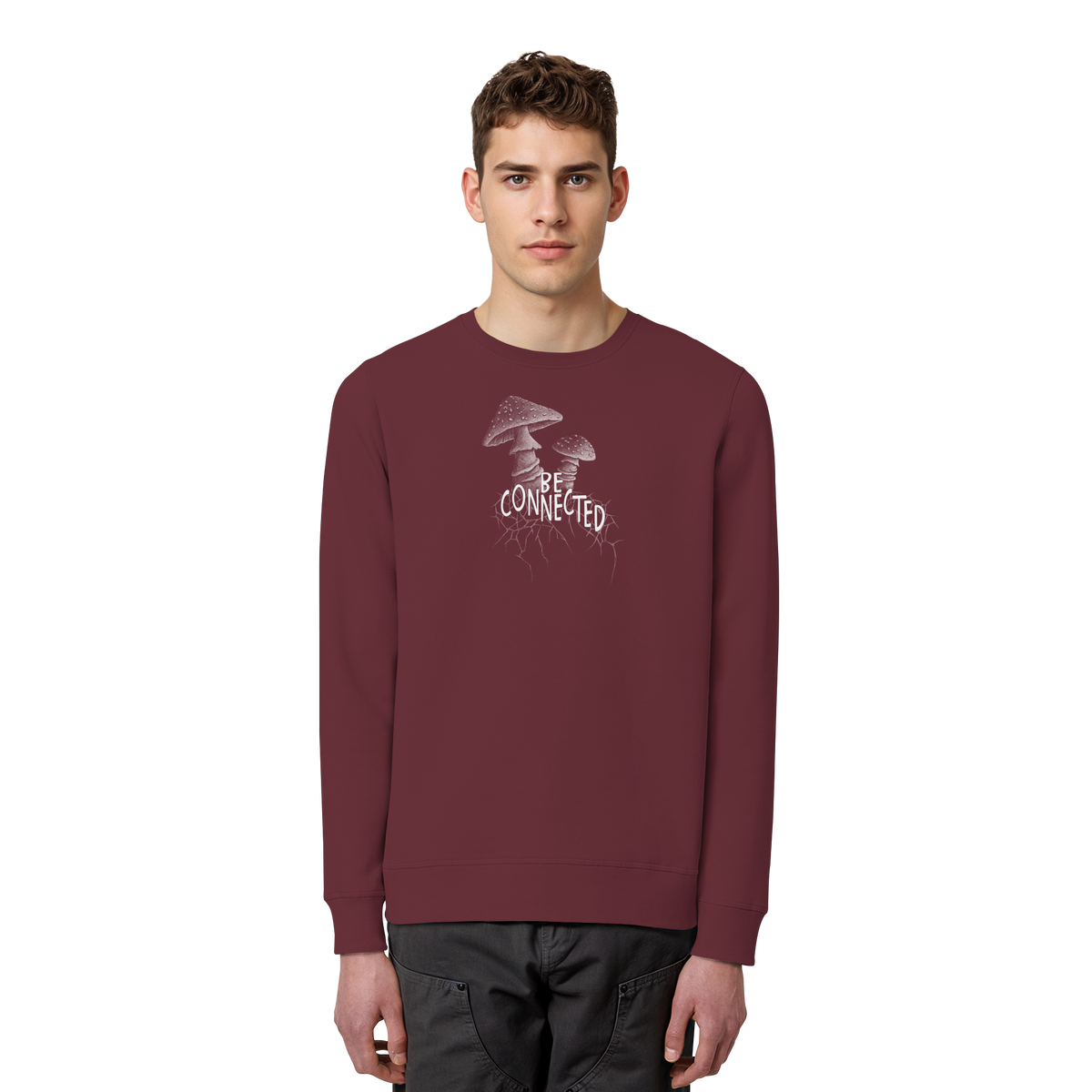 Be Connected Panther-Pilz - Organic Basic Unisex Sweatshirt