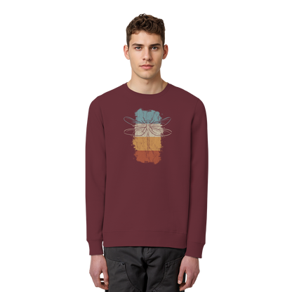 Retro Kunst Libelle | Vintage Dragonfly - Organic Basic Unisex Sweatshirt