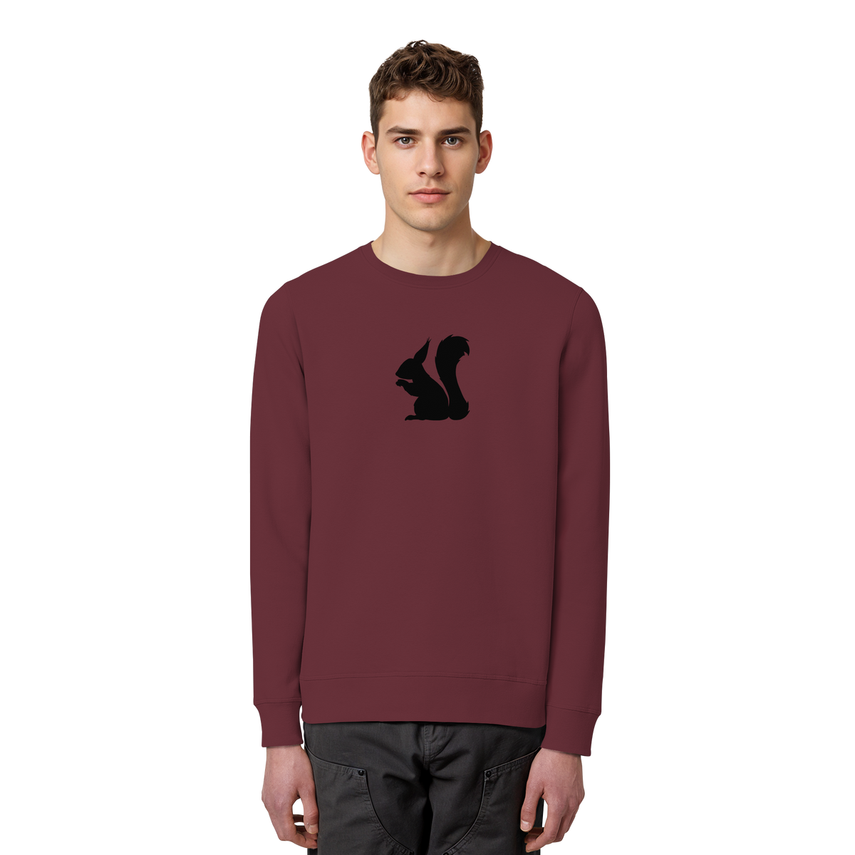 Eichhörnchen Silhouette - Organic Basic Unisex Sweatshirt