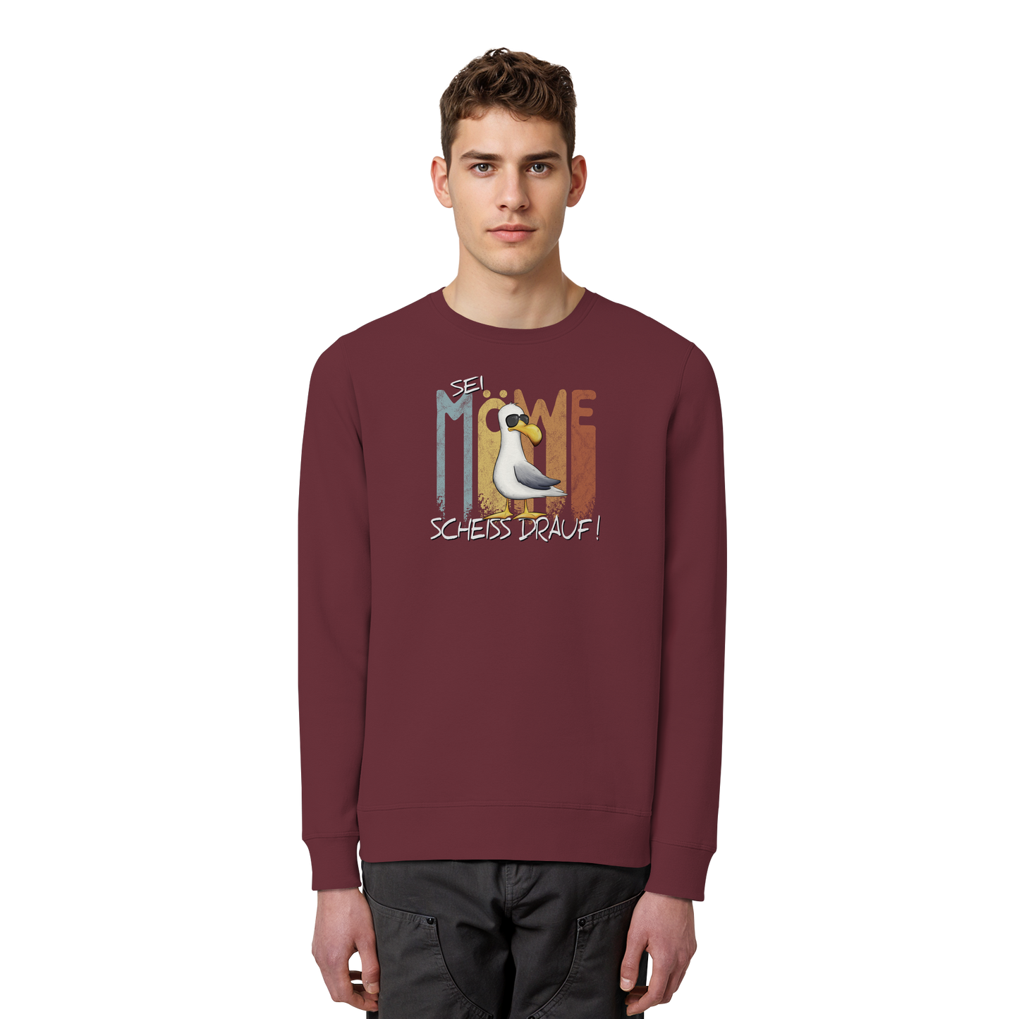 Sei Möwe Scheiß Drauf  - Organic Basic Unisex Sweatshirt