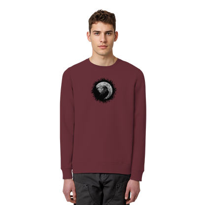 Schwarzer Rabe bei Vollmond  - Organic Basic Unisex Sweatshirt