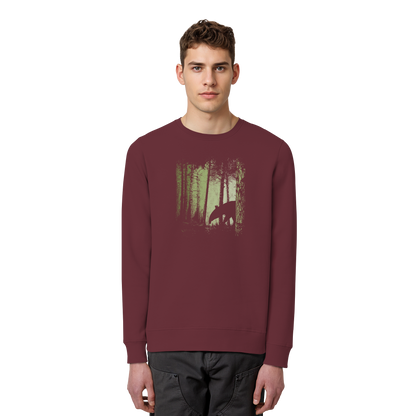 Lässiger Tapir im Zwielicht Wald - Organic Basic Unisex Sweatshirt