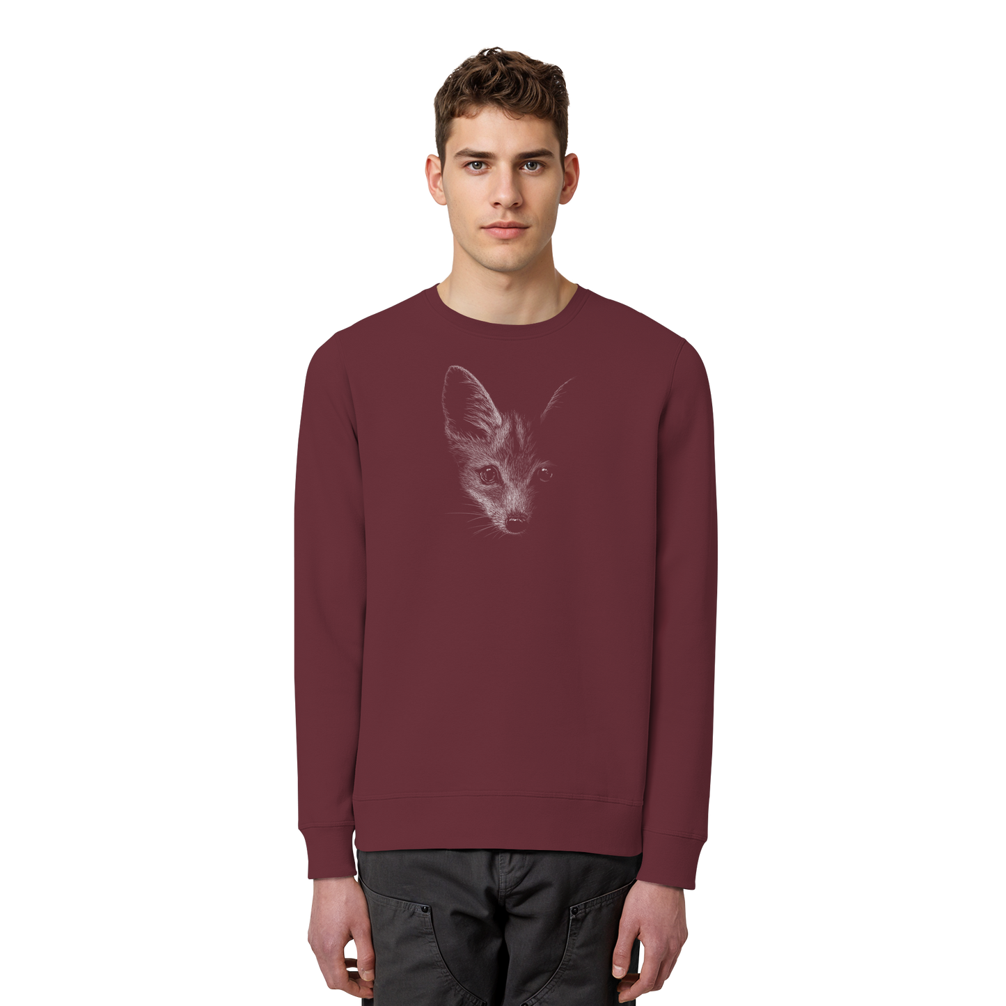 Fuchs Kritzelkunst Illustration - Organic Basic Unisex Sweatshirt