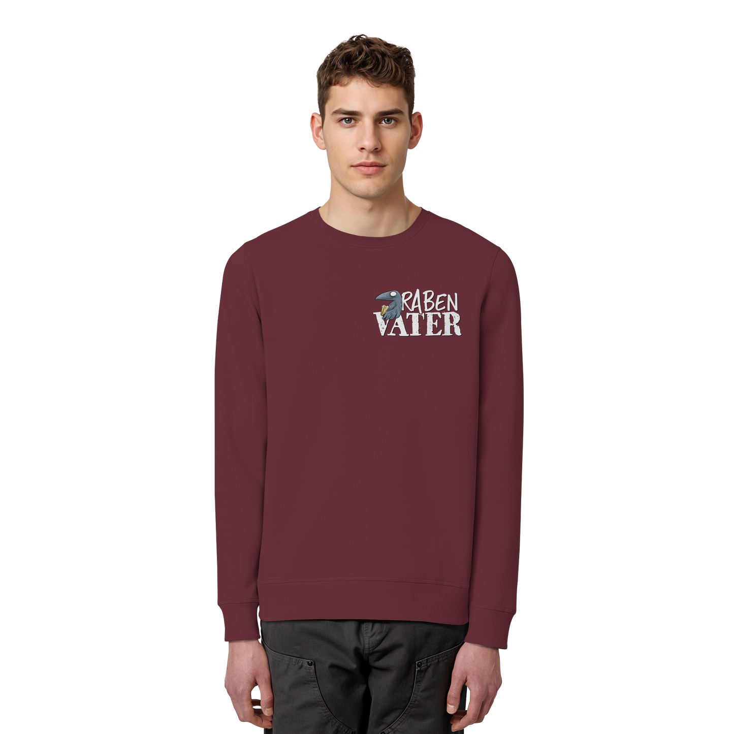 Rabenvater Krähenpapa - Organic Basic Unisex Sweatshirt