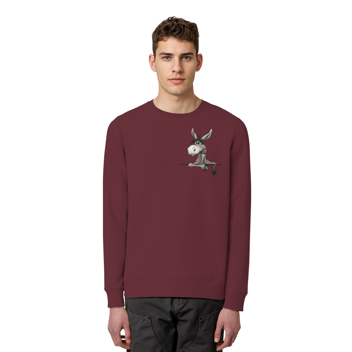 Lustiger lässiger Esel - Organic Basic Unisex Sweatshirt