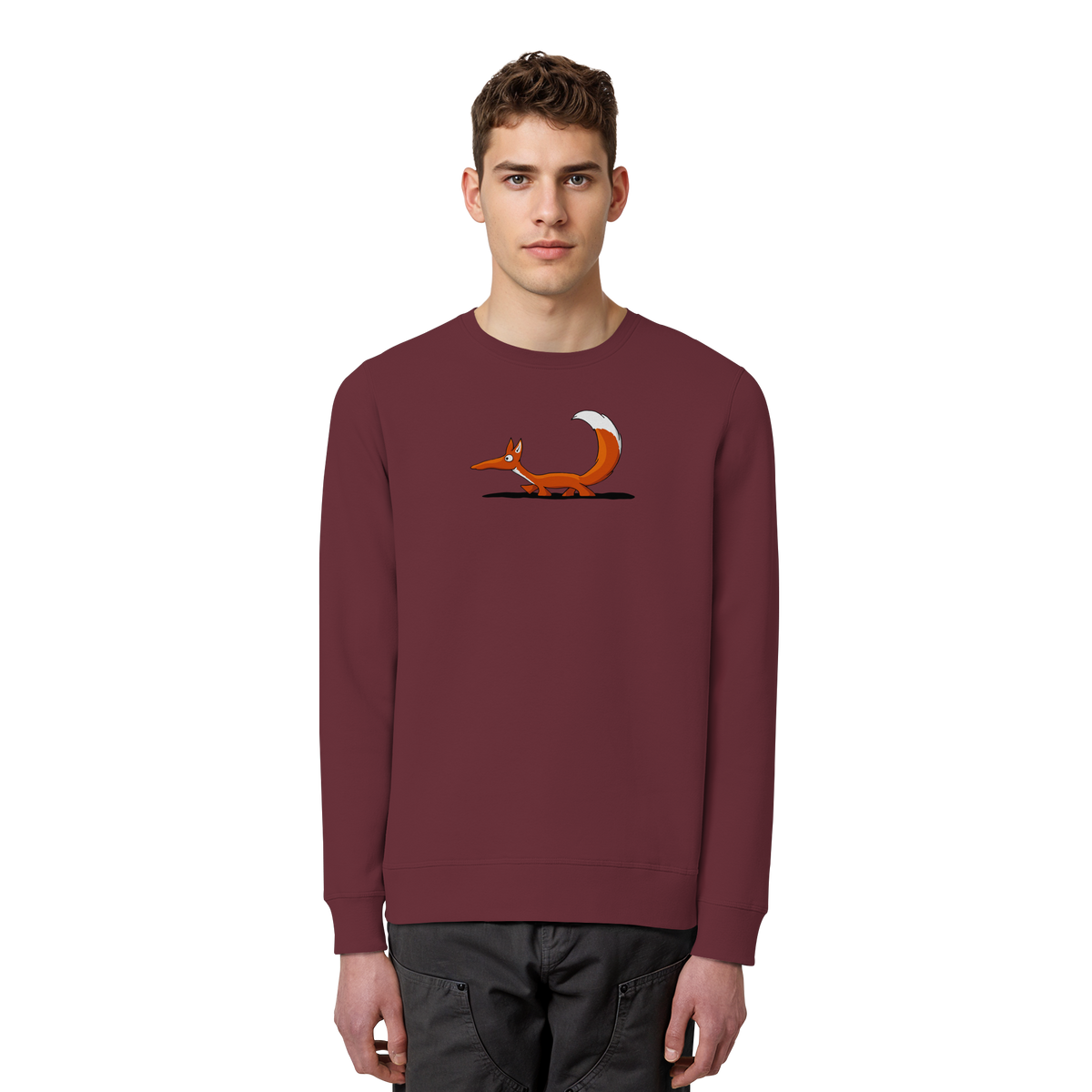 Lässiger cooler Fuchs | Mr. Fox, der Schleicher - Organic Basic Unisex Sweatshirt