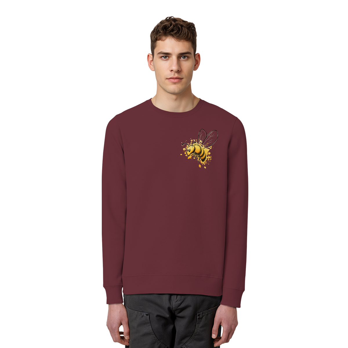 Lässige kleine Honig-Biene - Organic Basic Unisex Sweatshirt