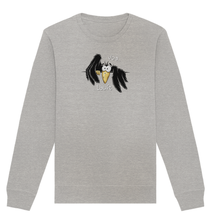 Joa Läuft Krähe gechillter Rabe - Organic Basic Unisex Sweatshirt
