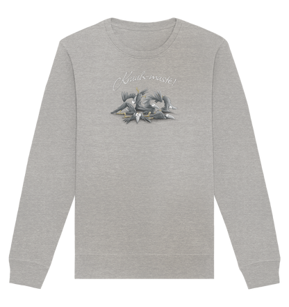 Kraah-masté! Yoga Raben Krähen - Organic Basic Unisex Sweatshirt