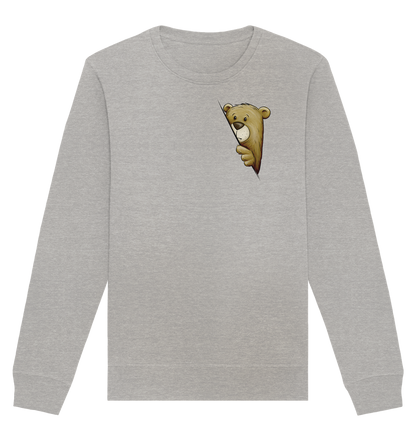 Funky Bär Illustration - Organic Basic Unisex Sweatshirt