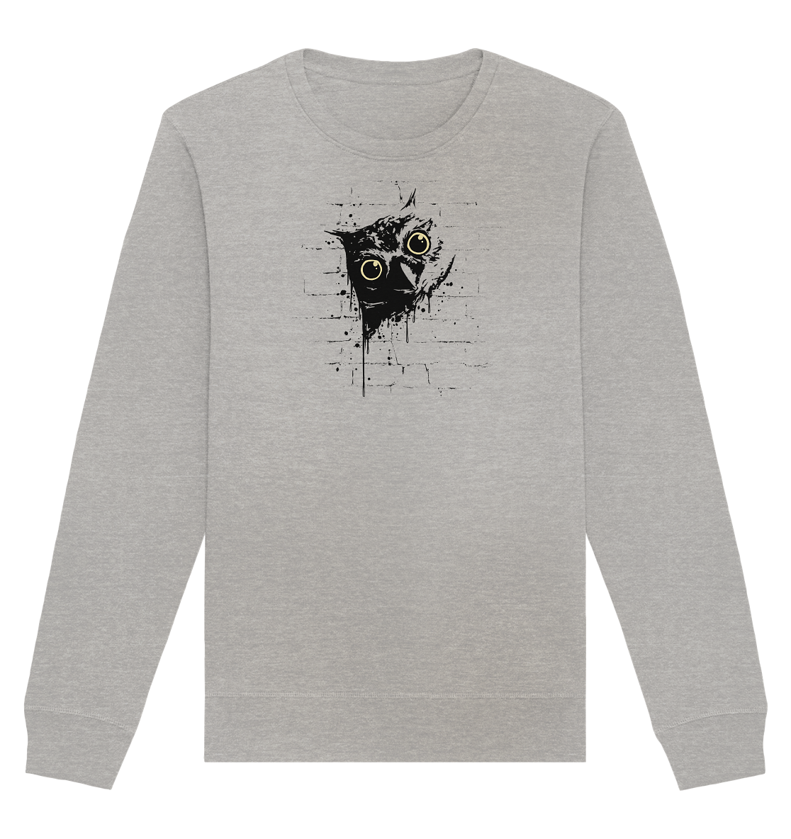 Lässige Street Art Eule - Organic Basic Unisex Sweatshirt