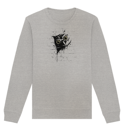 Lässige Street Art Eule - Organic Basic Unisex Sweatshirt