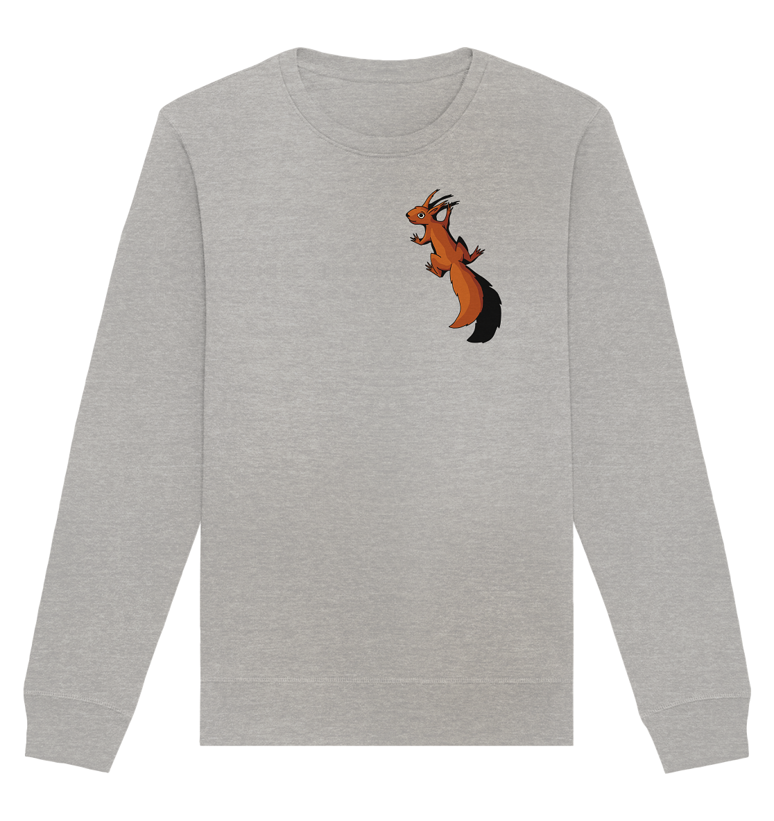 Süßes Eichhörnchen klettert - Organic Basic Unisex Sweatshirt