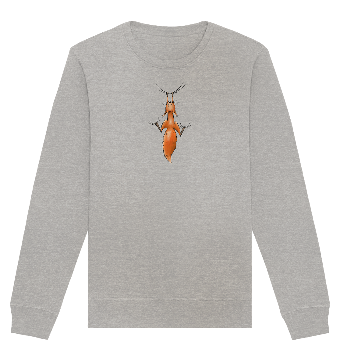 Rotes Eichhörnchen hängt ab - Organic Basic Unisex Sweatshirt