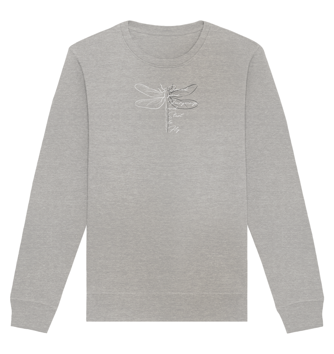 Breite die Flügel aus und flieg los | Libelle - Organic Basic Unisex Sweatshirt