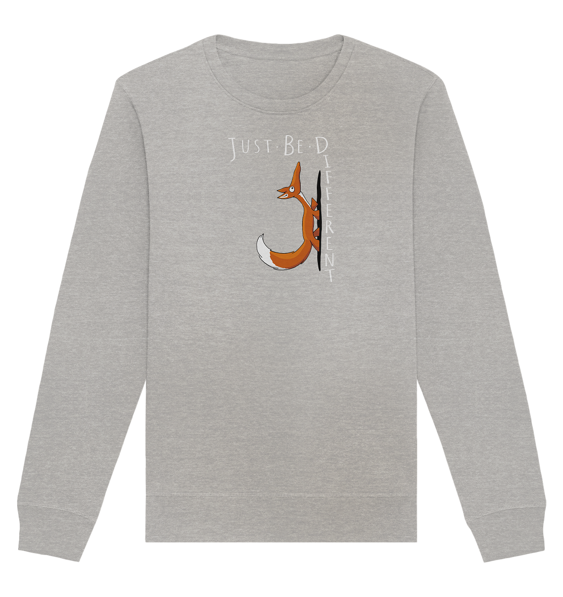 Just Be Different | Sei Anders, kleiner Fuchs - Organic Basic Unisex Sweatshirt
