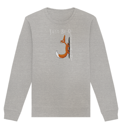 Just Be Different | Sei Anders, kleiner Fuchs - Organic Basic Unisex Sweatshirt