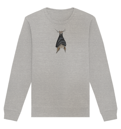 Lustig chillende Fledermaus - Organic Basic Unisex Sweatshirt