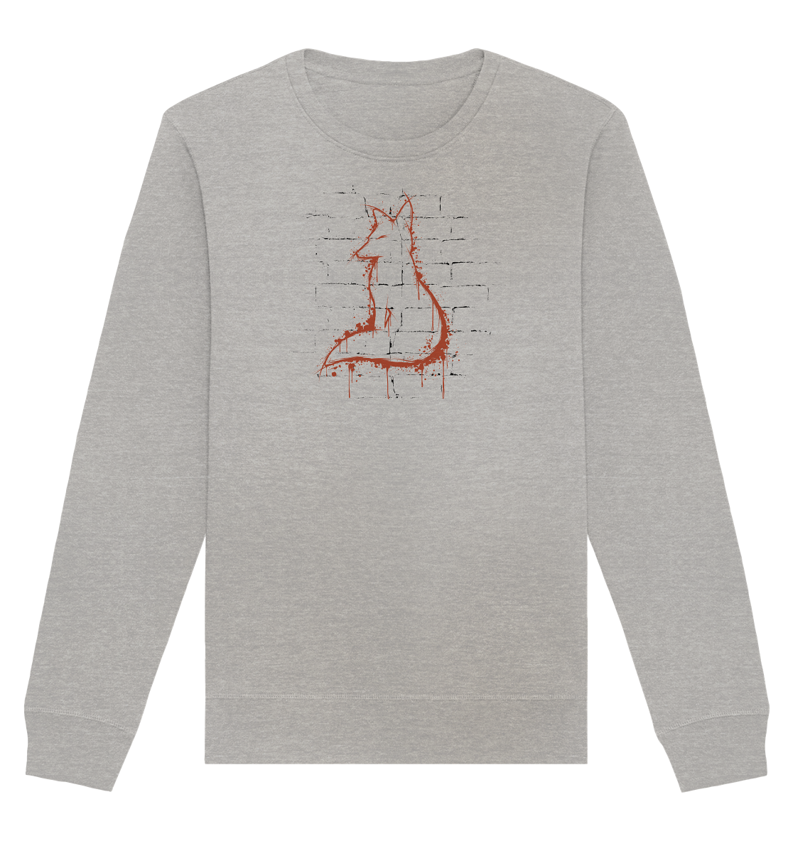 Street Art Fuchs Silhouette - Organic Basic Unisex Sweatshirt
