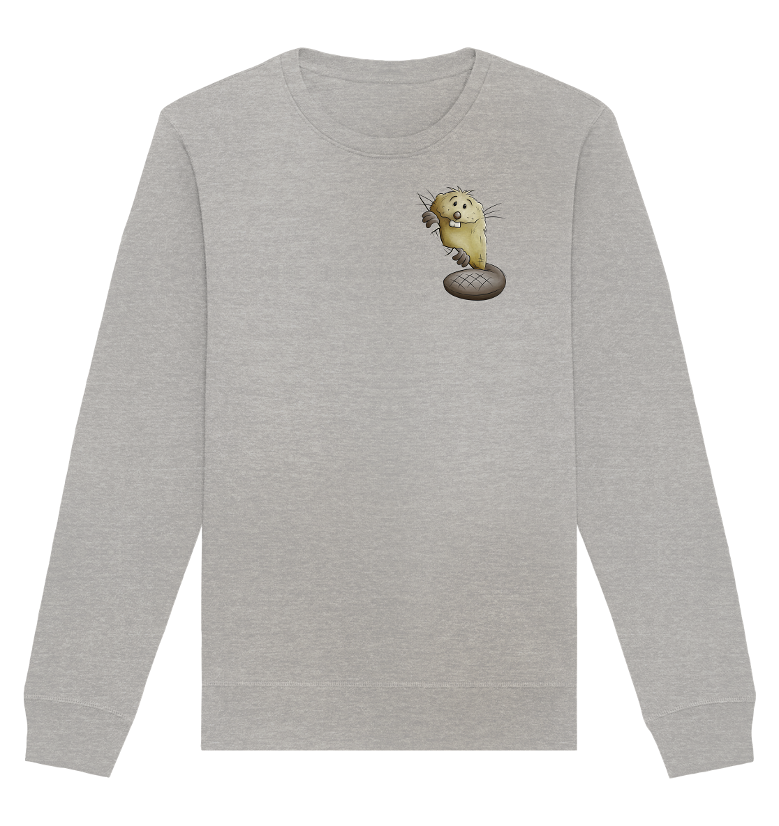 Lustiger frecher Biber - Organic Basic Unisex Sweatshirt