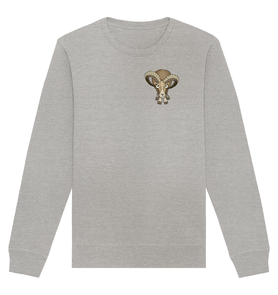 Bockiges Mufflon Widder Schafbock - Organic Basic Unisex Sweatshirt