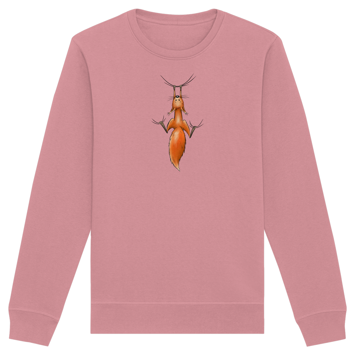 Rotes Eichhörnchen hängt ab - Organic Basic Unisex Sweatshirt