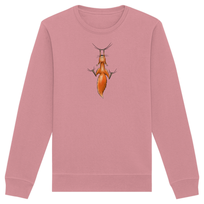 Rotes Eichhörnchen hängt ab - Organic Basic Unisex Sweatshirt