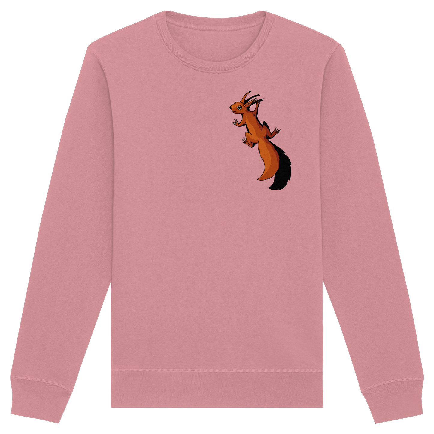 Süßes Eichhörnchen klettert - Organic Basic Unisex Sweatshirt