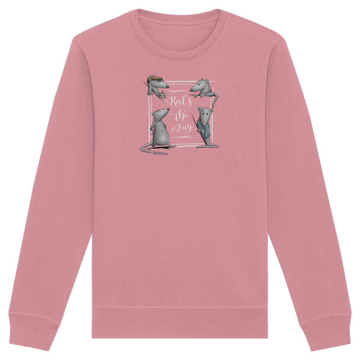 Rat’s The Way Kaffeehaus Ratten - Organic Basic Unisex Sweatshirt